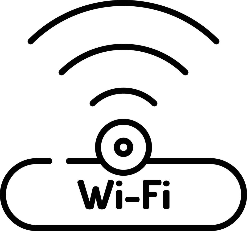 Wi-fi esboço ilustrações vetor