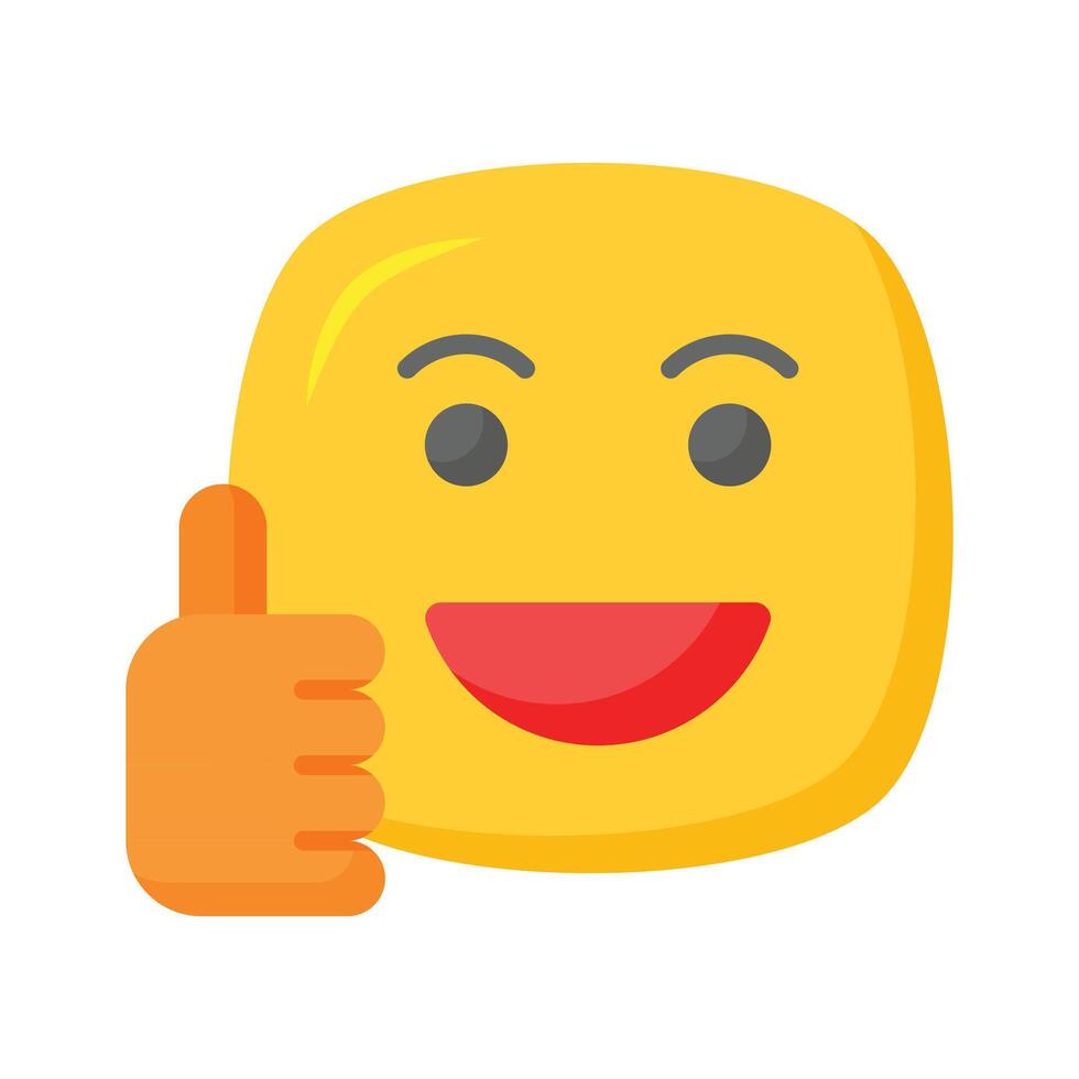 polegar acima, gostar emoji projeto, fácil para usar e baixar vetor