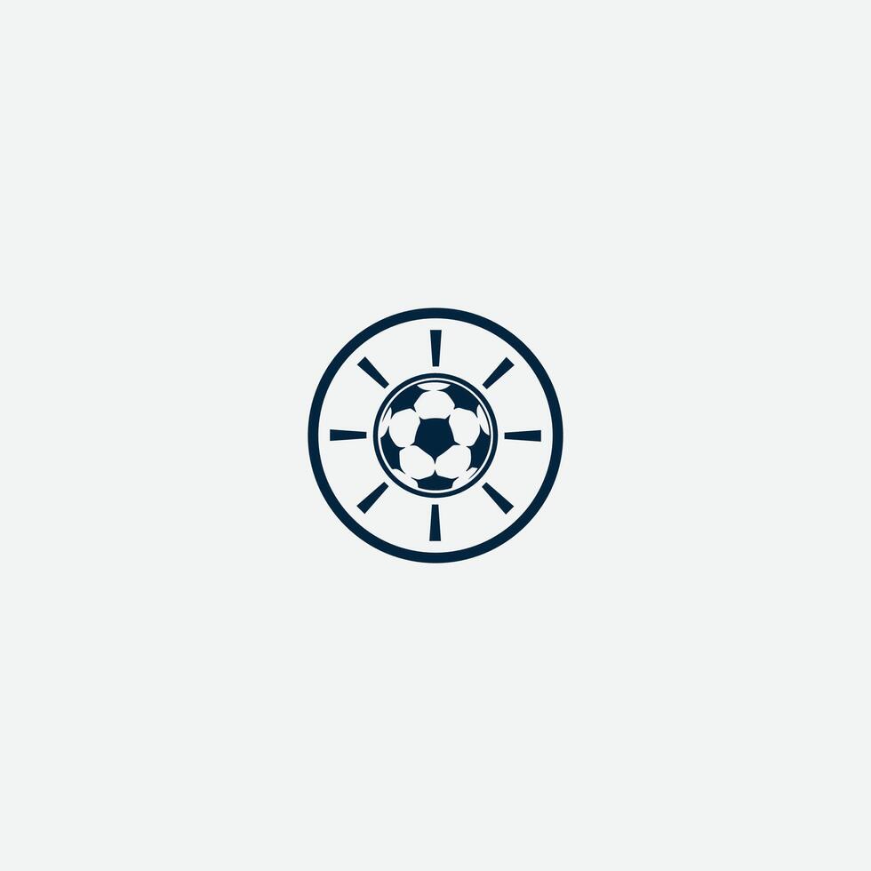 planeta futebol logotipo vetor