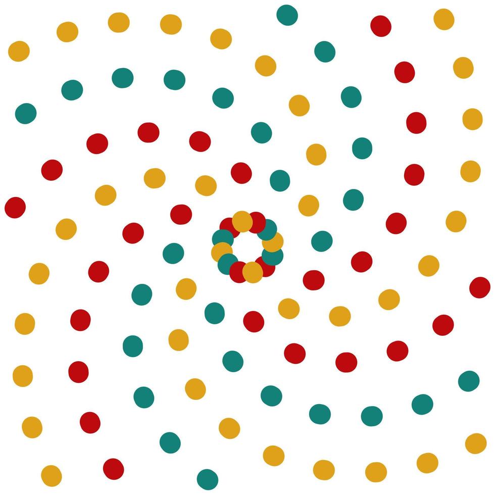 padrão sem emenda de polkadot colorido perfeito para plano de fundo ou papel de parede vetor