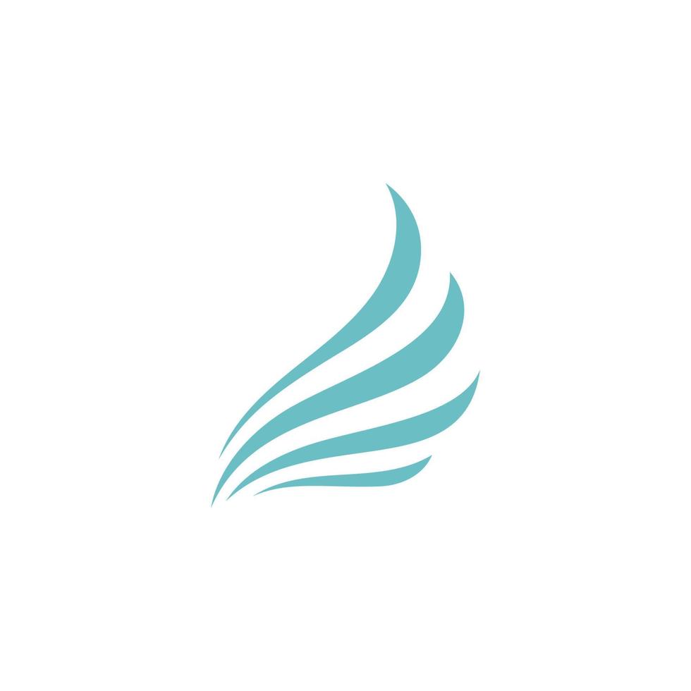 modelo de ícone de logotipo de vetor de asa de falcão