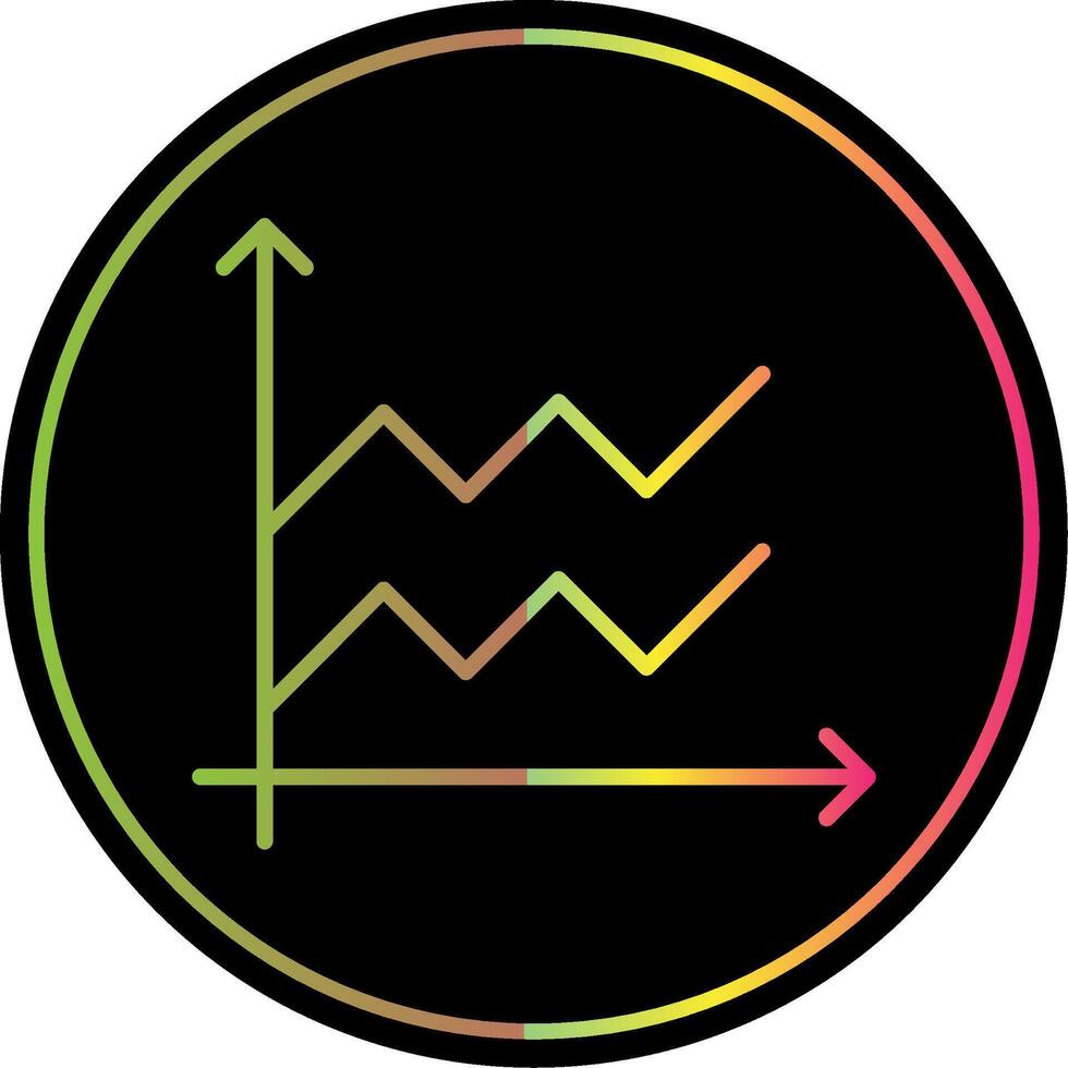 área gráfico linha gradiente vencimento cor ícone Projeto vetor
