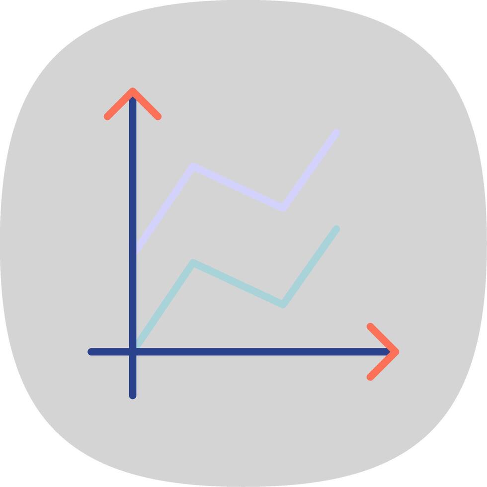 área gráfico plano curva ícone Projeto vetor