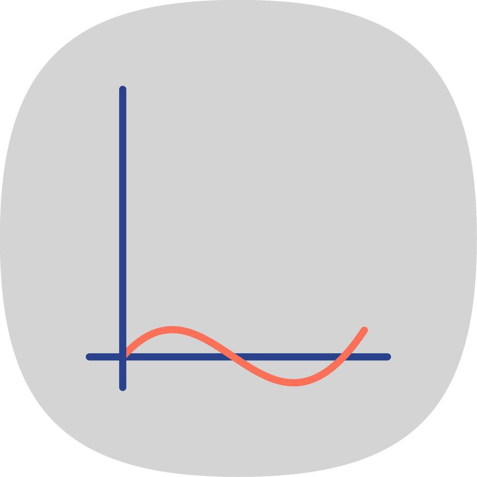 onda gráfico plano curva ícone Projeto vetor