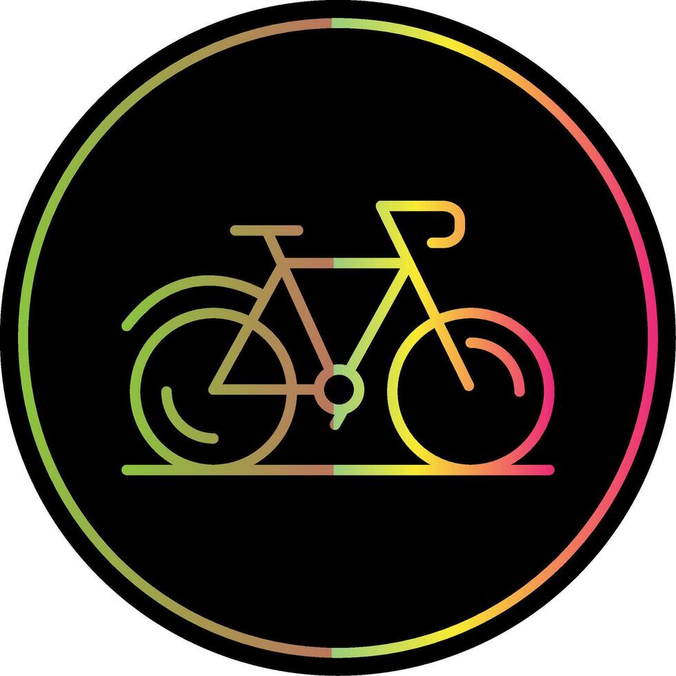 bicicleta linha gradiente vencimento cor ícone Projeto vetor
