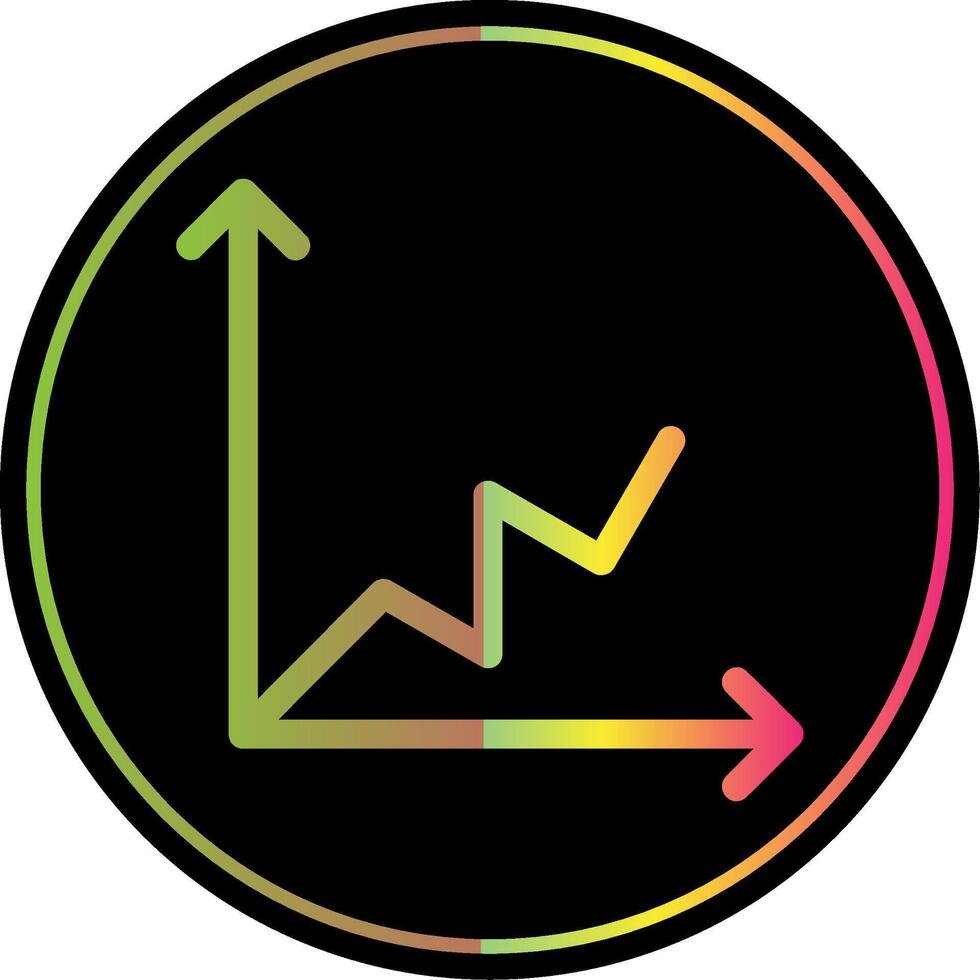 linha círculo multi círculo gráfico glifo vencimento cor ícone Projeto vetor