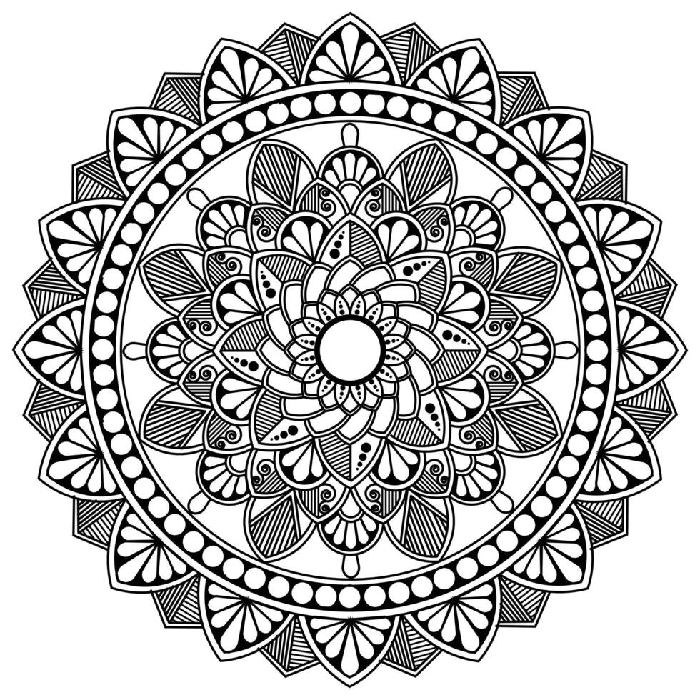 design de mandala indiana vetor