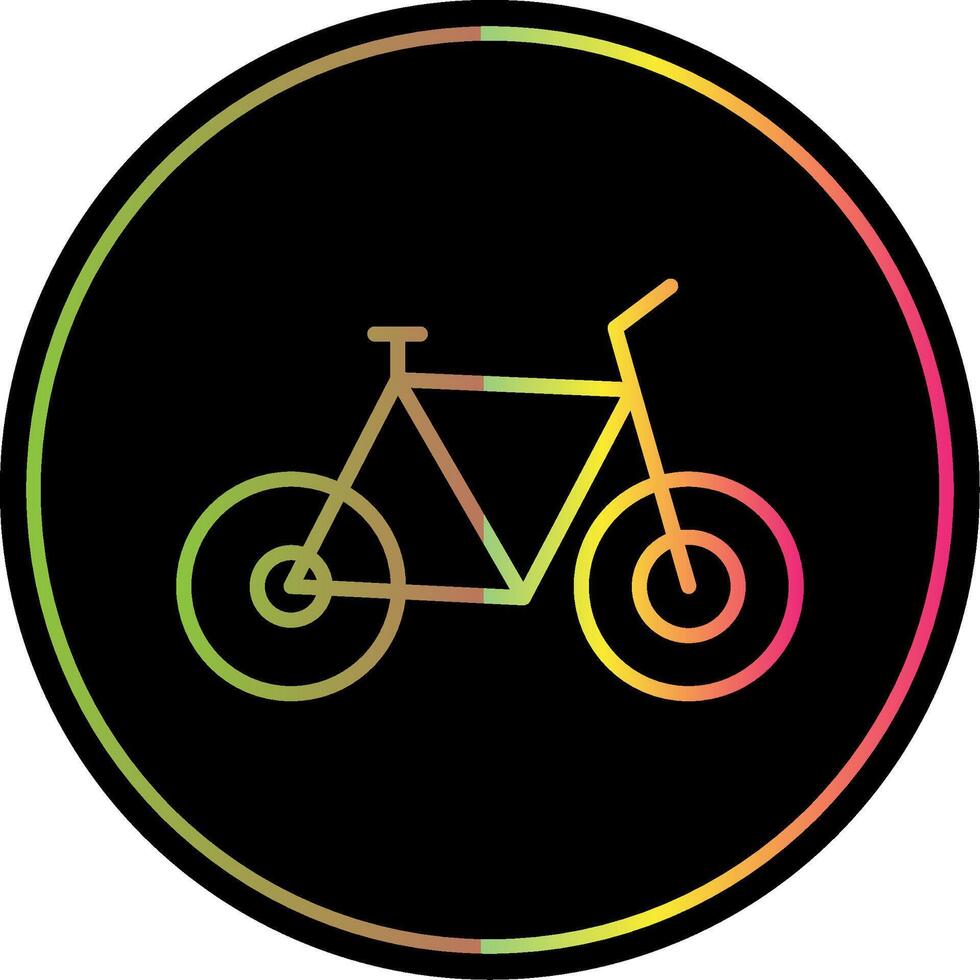 bicicleta linha gradiente vencimento cor ícone Projeto vetor