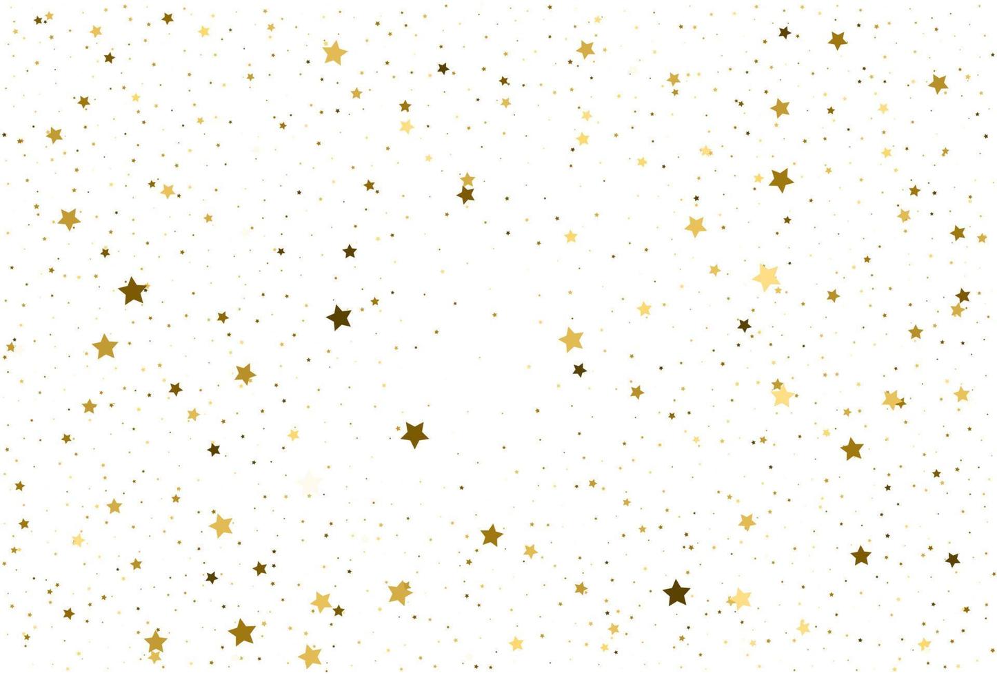 confete estrela dourada. fundo festivo dourado vetor