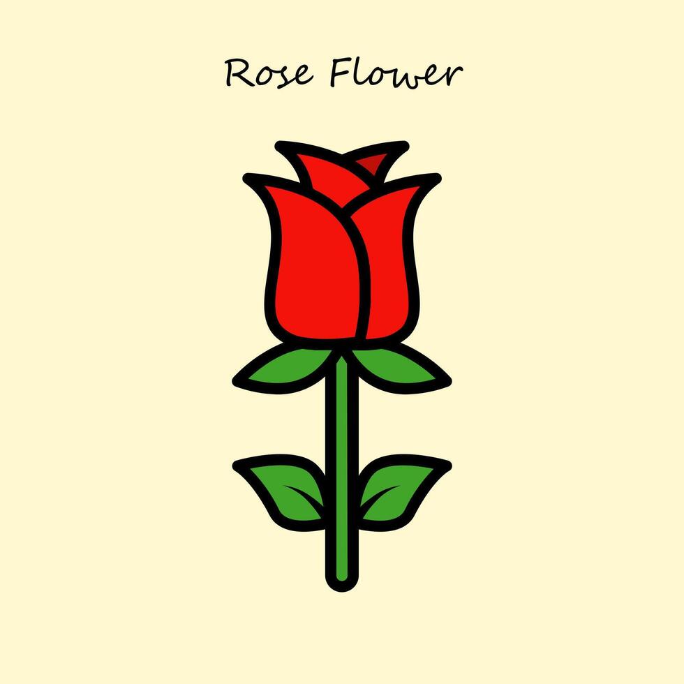 ilustração de flor rosa vetor