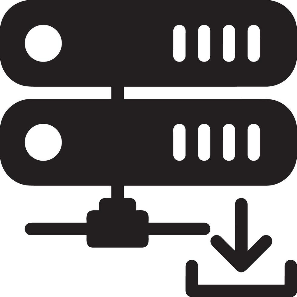 armazenamento dados ícone símbolo imagem para base de dados ilustração vetor