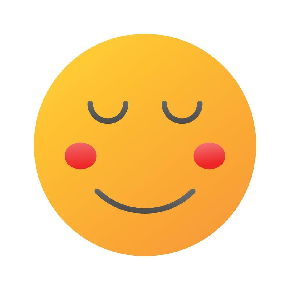 calma face emoji ícone, orgulhoso, legal expressões Projeto vetor