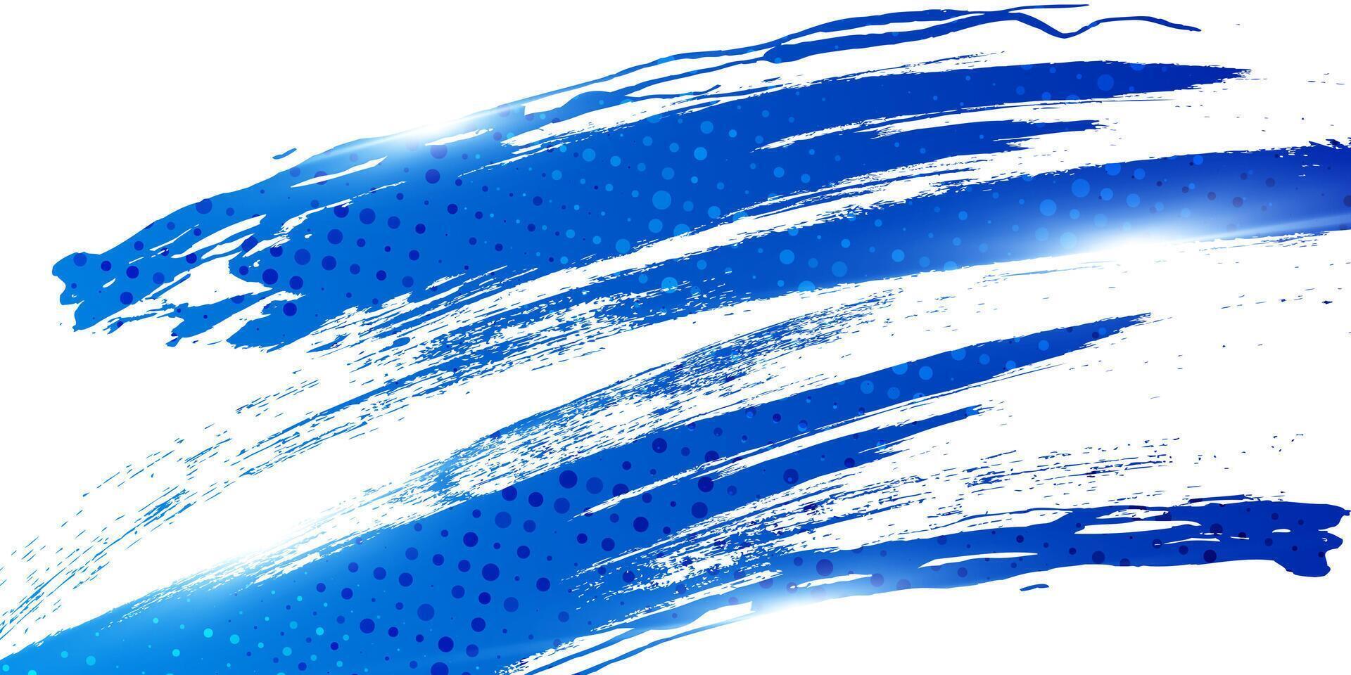 azul gradiente escova textura isolado em branco fundo com meio-tom efeito. esporte fundo com grunge estilo e brilhando luz efeitos vetor