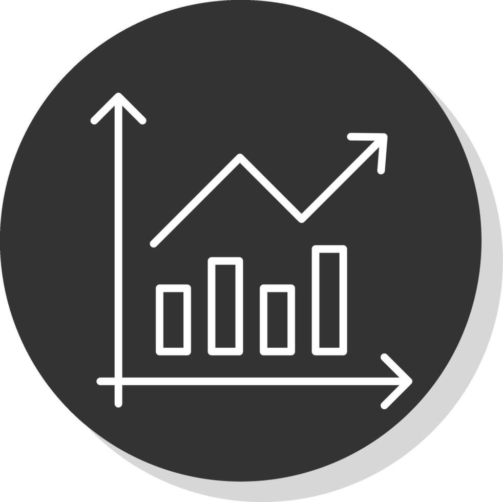 Barra gráfico linha sombra círculo ícone Projeto vetor