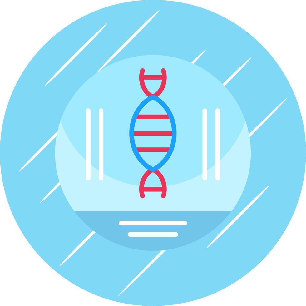 dna vertente plano círculo ícone Projeto vetor