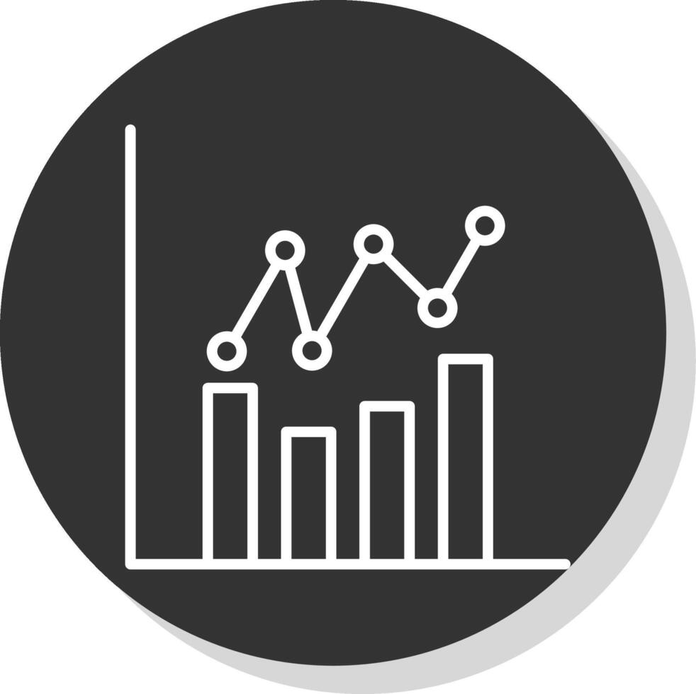 gráficos linha sombra círculo ícone Projeto vetor