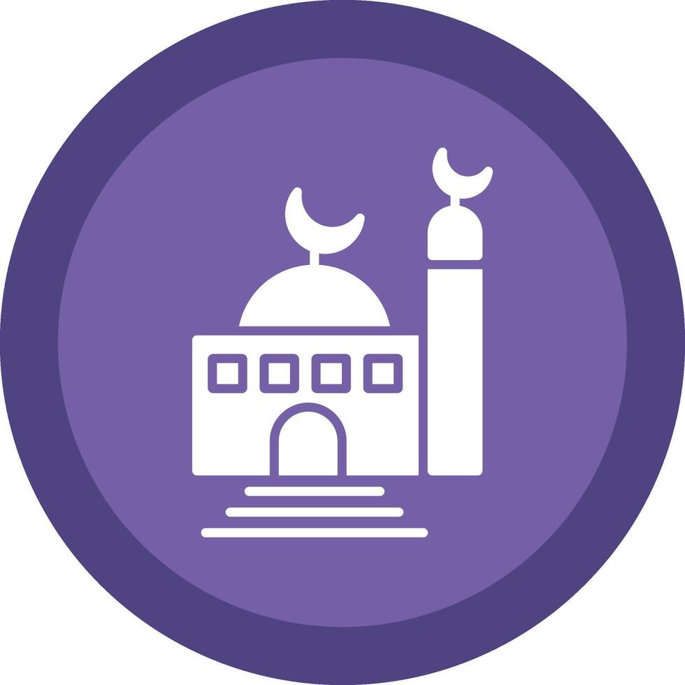 mesquita glifo vencimento círculo ícone Projeto vetor