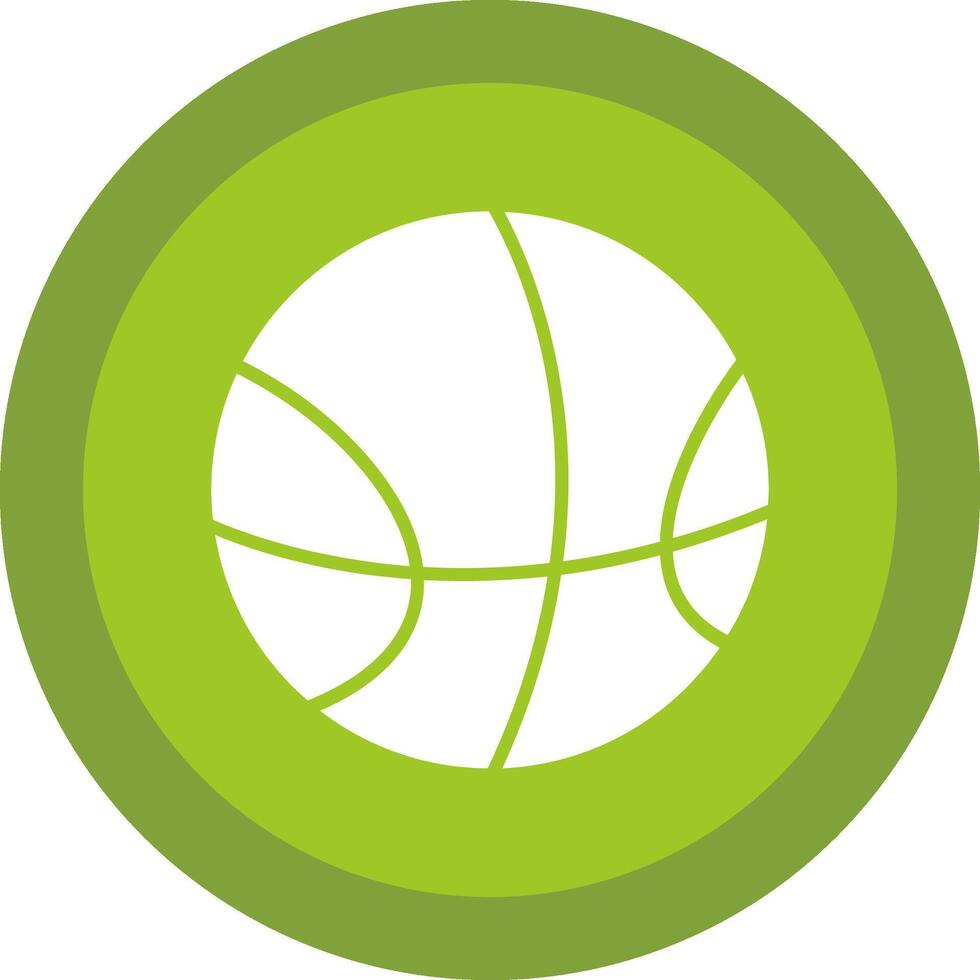 basquetebol glifo vencimento círculo ícone Projeto vetor