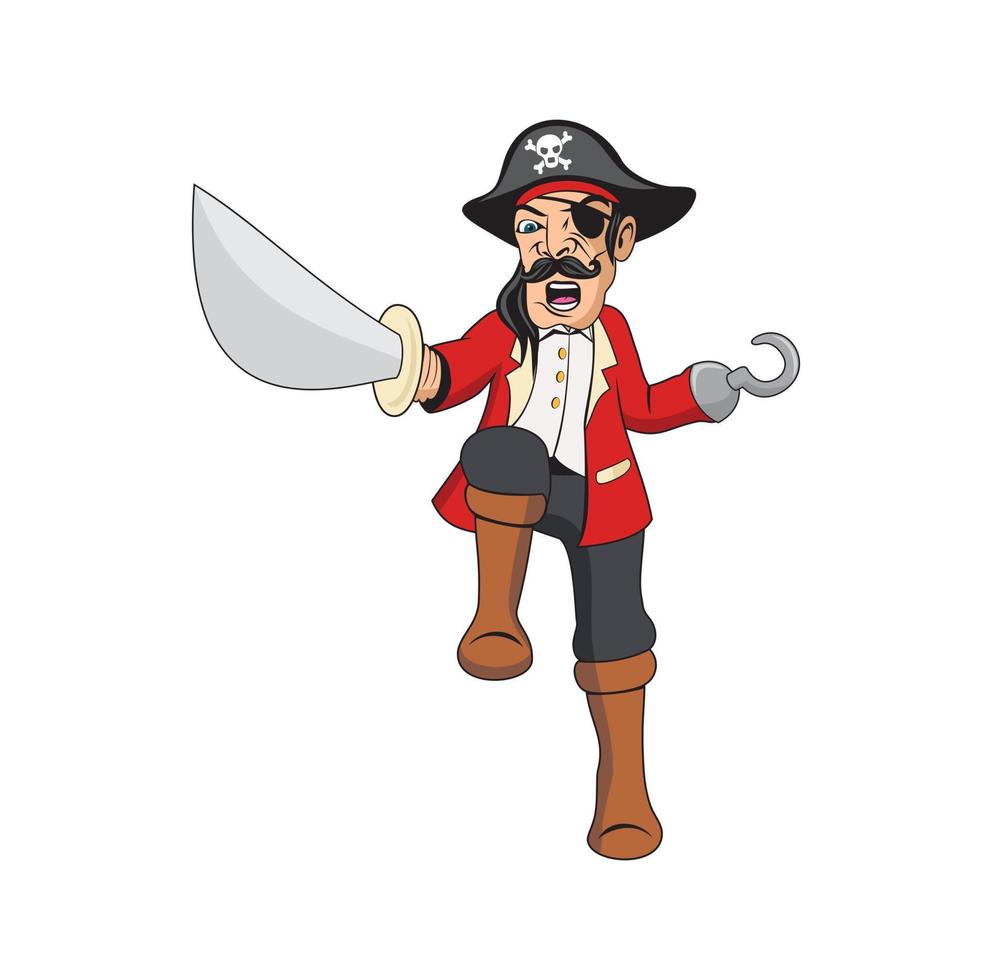 cartoon de piratas design ilustração vetor