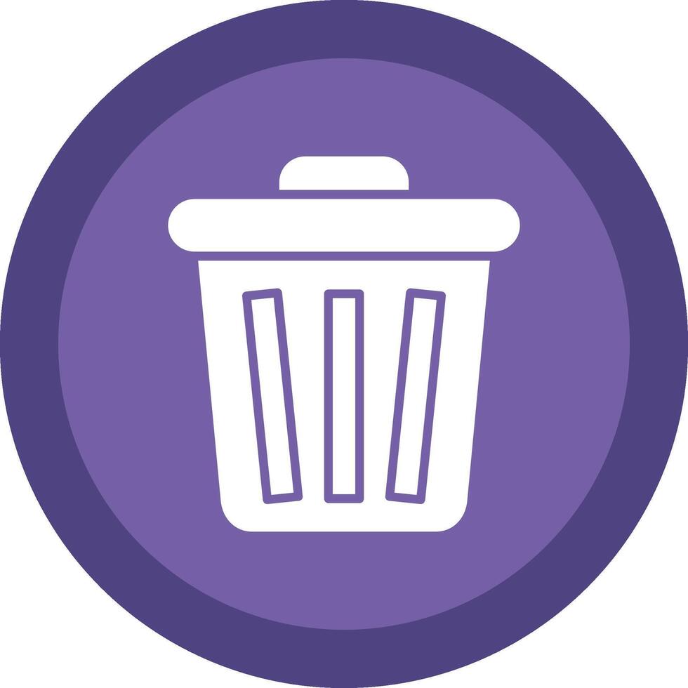 Lixo glifo vencimento círculo ícone Projeto vetor