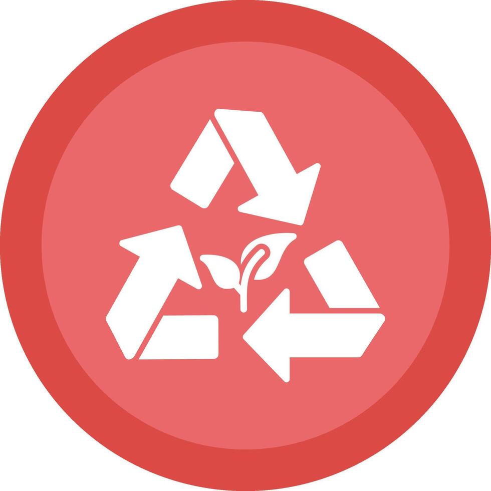 reciclando glifo vencimento círculo ícone Projeto vetor