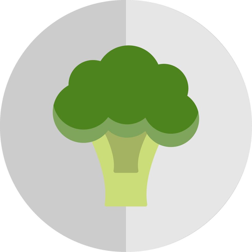 brócolis plano escala ícone Projeto vetor