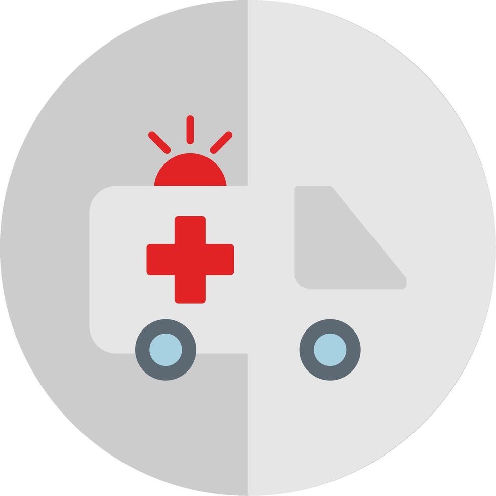 ambulância plano escala ícone Projeto vetor
