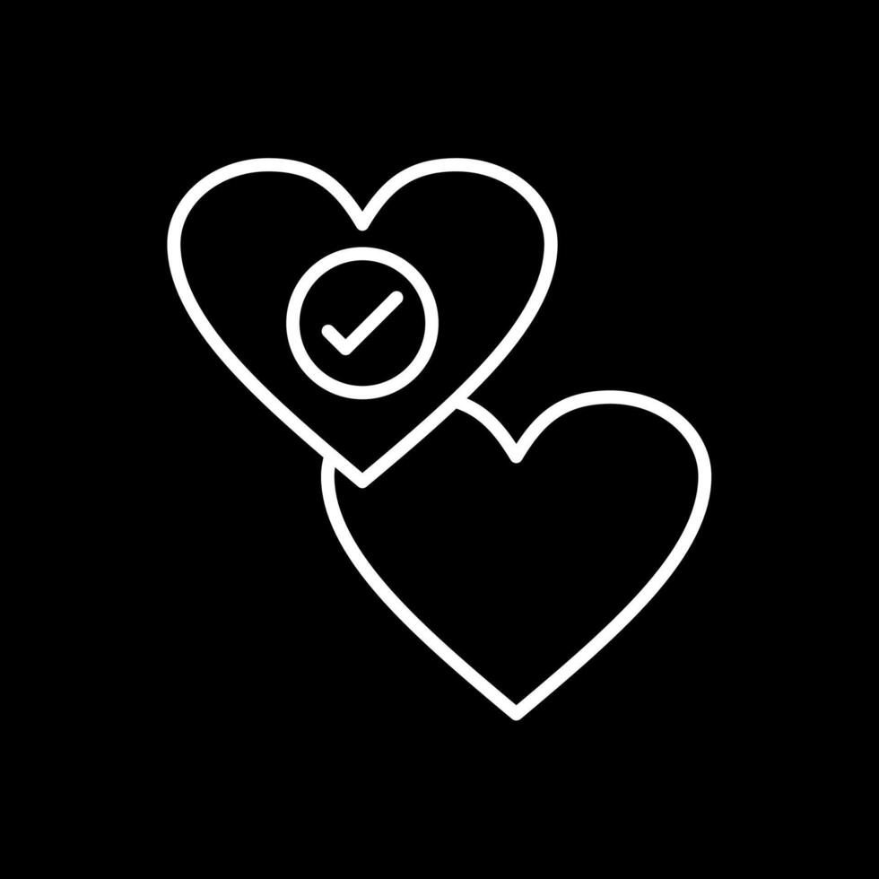 coração linha invertido ícone Projeto vetor