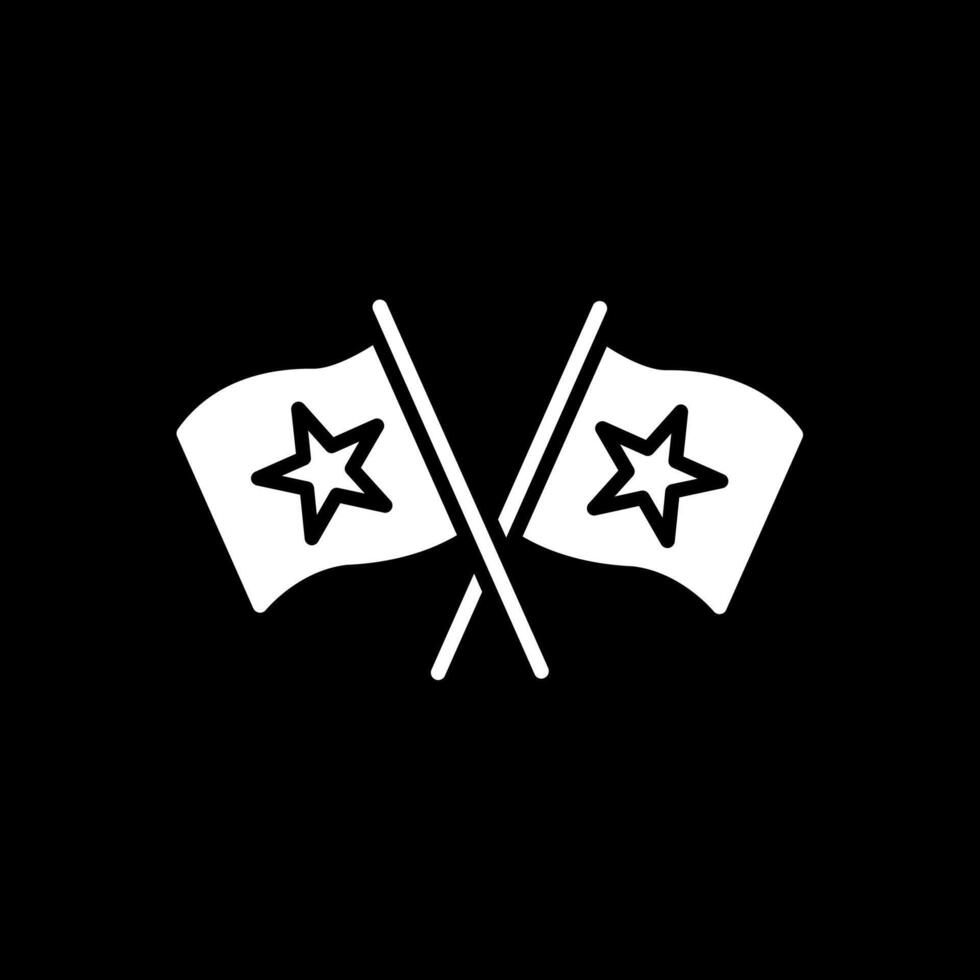bandeiras glifo invertido ícone Projeto vetor