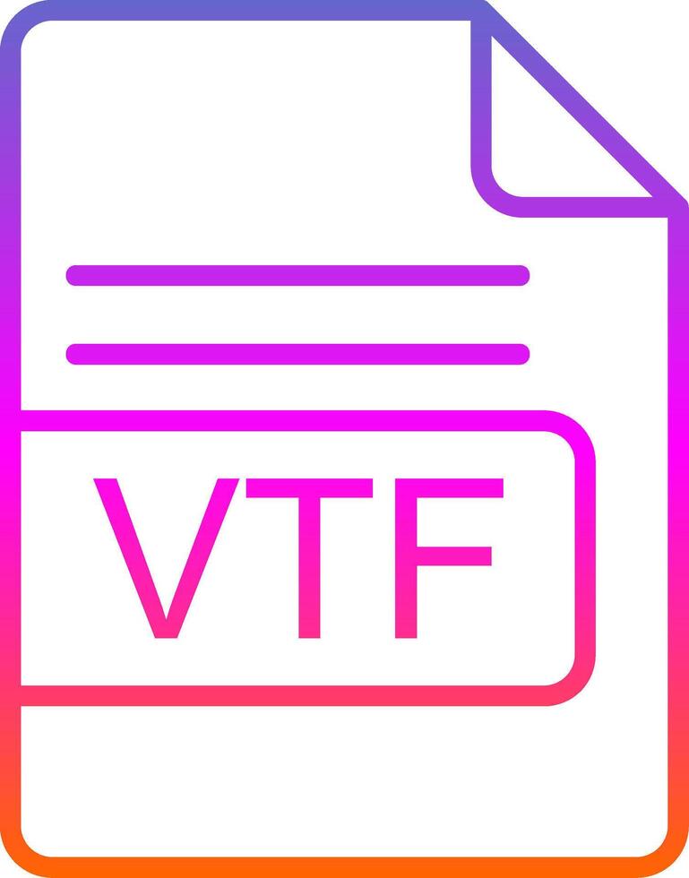 vtf Arquivo formato linha círculo adesivo ícone vetor