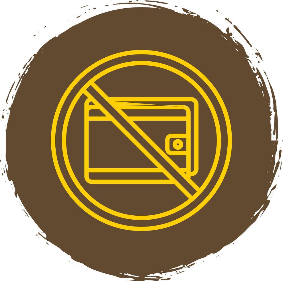 Proibido placa linha círculo adesivo ícone vetor