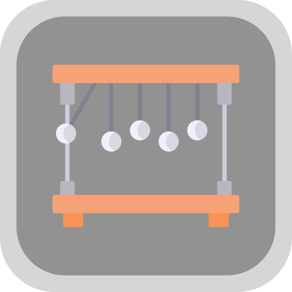 pêndulo plano volta canto ícone Projeto vetor