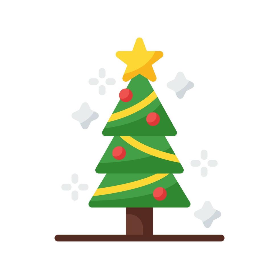 ícone de estilo simples de árvore de Natal. ilustração vetorial para design gráfico, site, aplicativo vetor