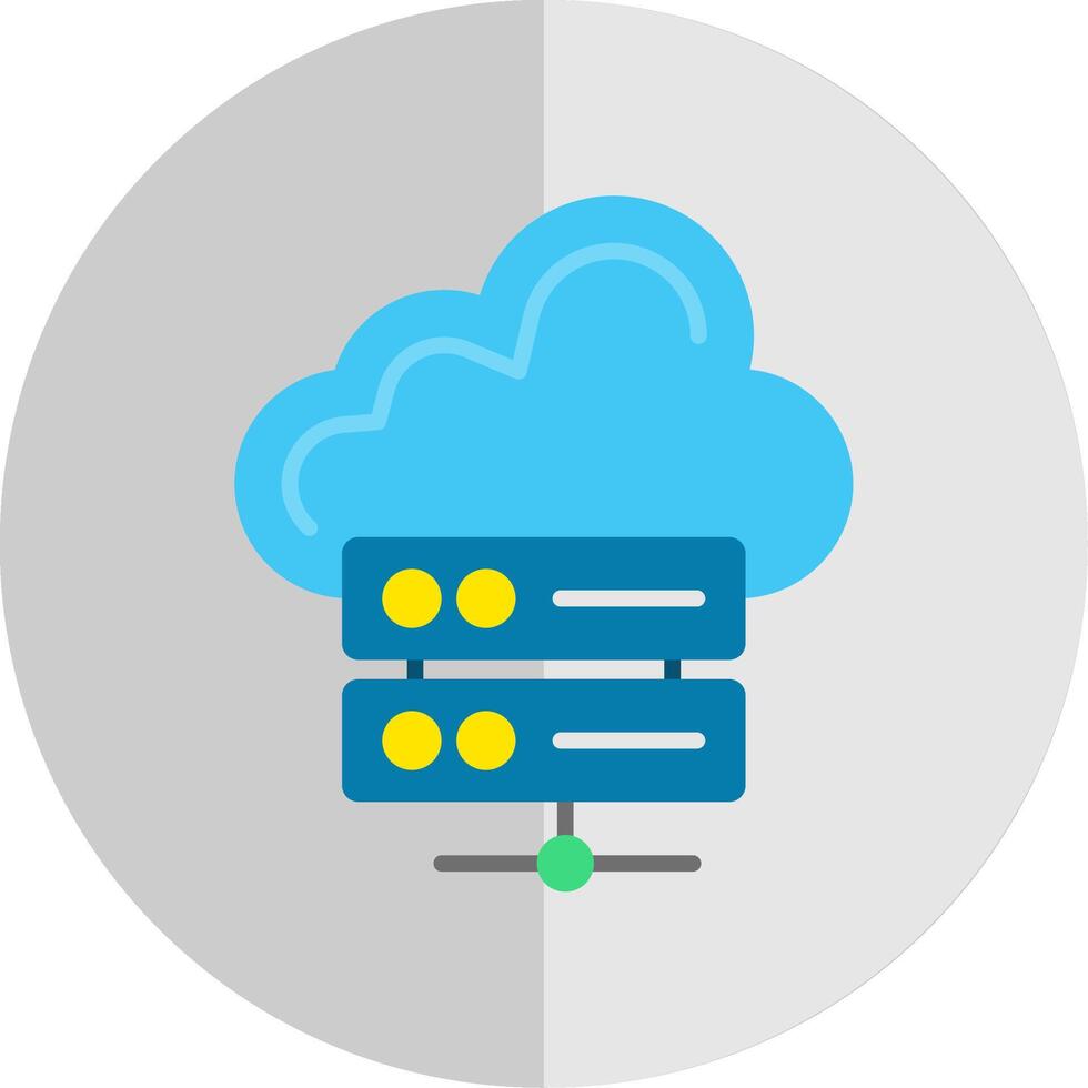 nuvem armazenamento plano escala ícone Projeto vetor