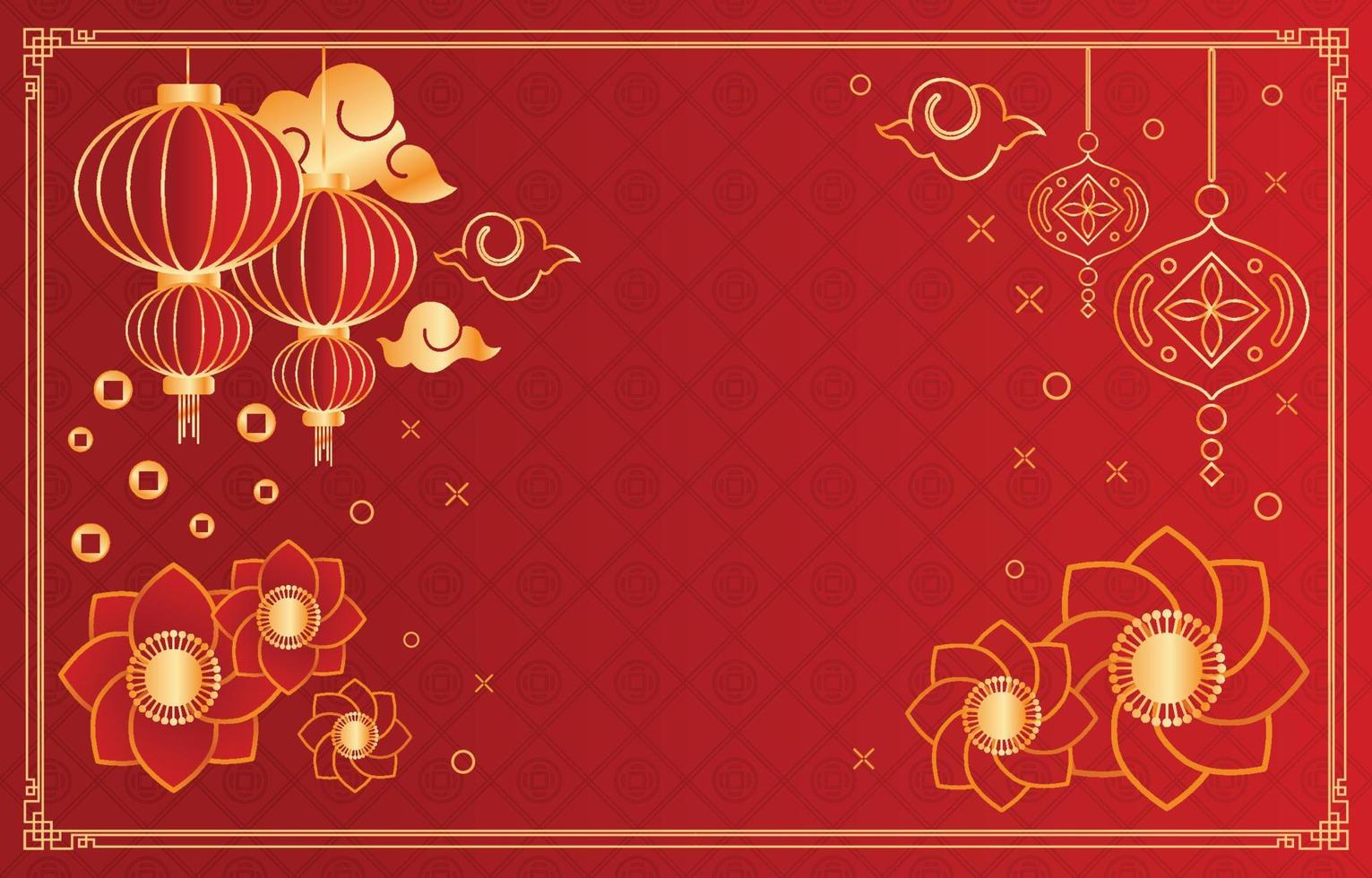 feliz ano novo chinês fundo vetor
