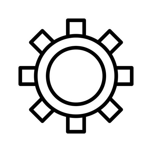 Ícone de configurações do vetor
