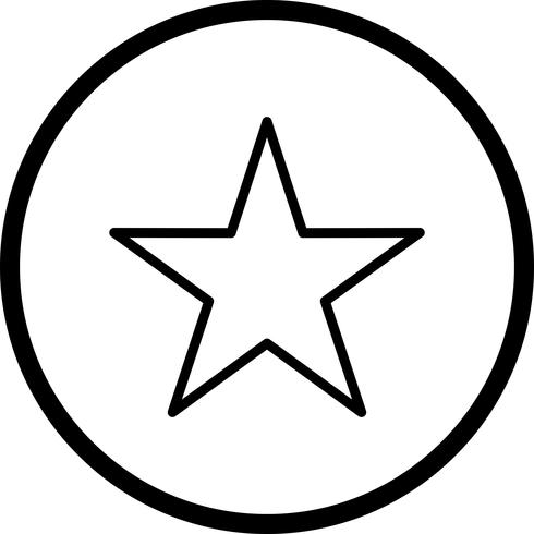 Ícone de vetor de estrela