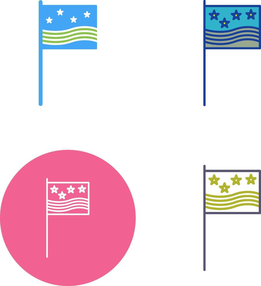 design de ícone de bandeiras vetor