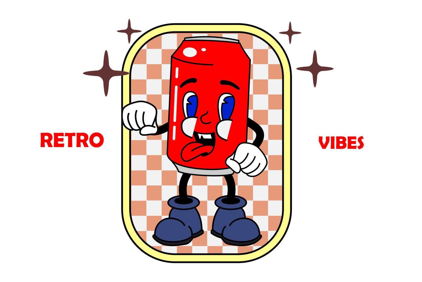 velho desenho animado mascote personagem elementos. diferente clipart, rostos, membros. personagem O Criador para vintage retro logotipos e branding. isolado ilustrações vetor