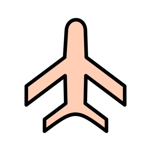 Ícone de avião de vetor