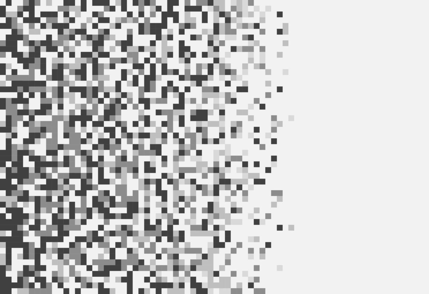 padrão abstrato de pixel de mosaico geométrico. fundo preto e branco. desenho vetorial do seu modelo gráfico de banner de cartaz de panfleto vetor
