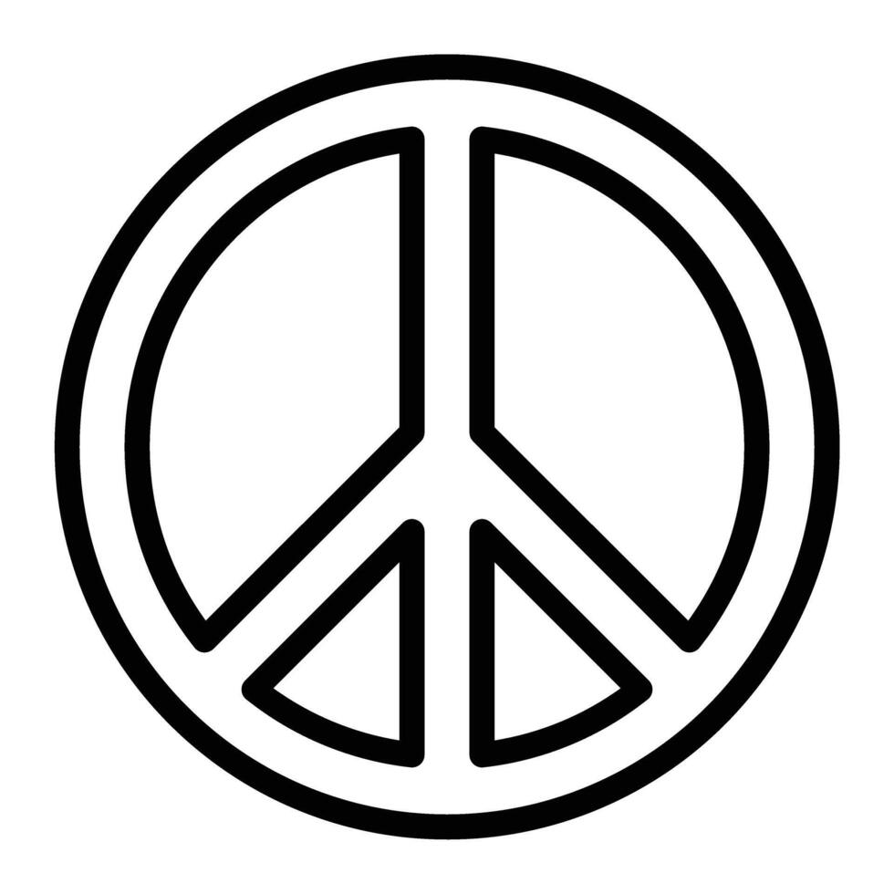 Paz linha ícone Projeto vetor