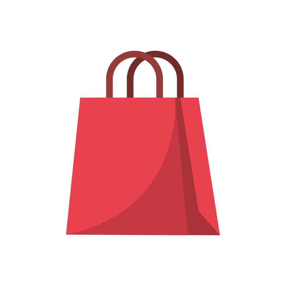 ícone isolado de alça de sacola de compras vetor