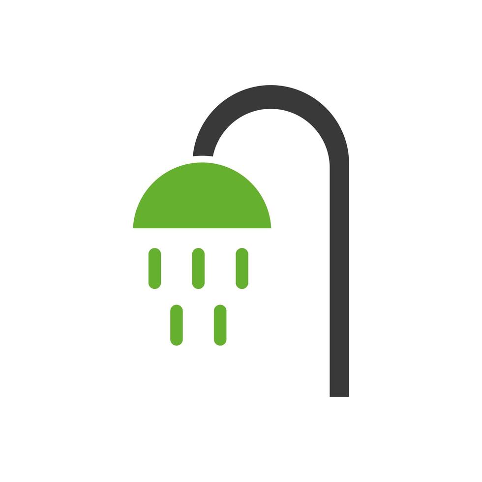 ícone de acessório de torneira de chuveiro vetor