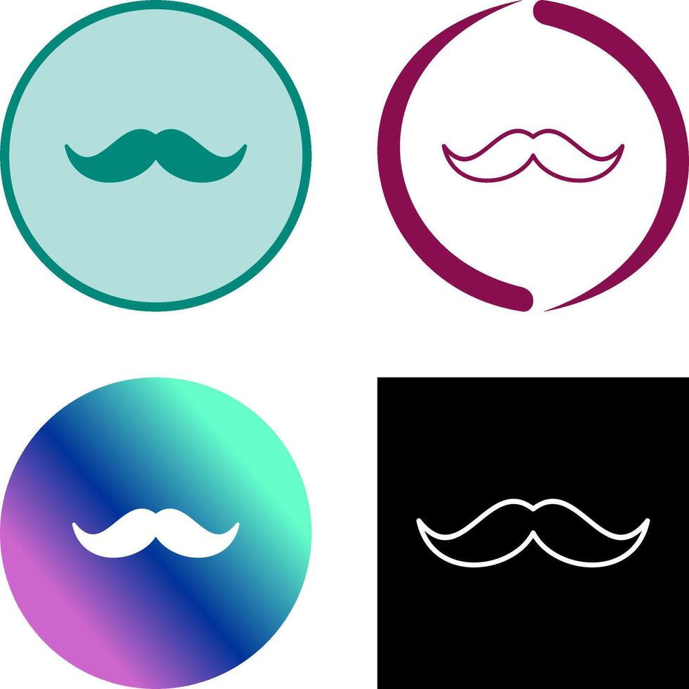 design de ícone de bigode vetor