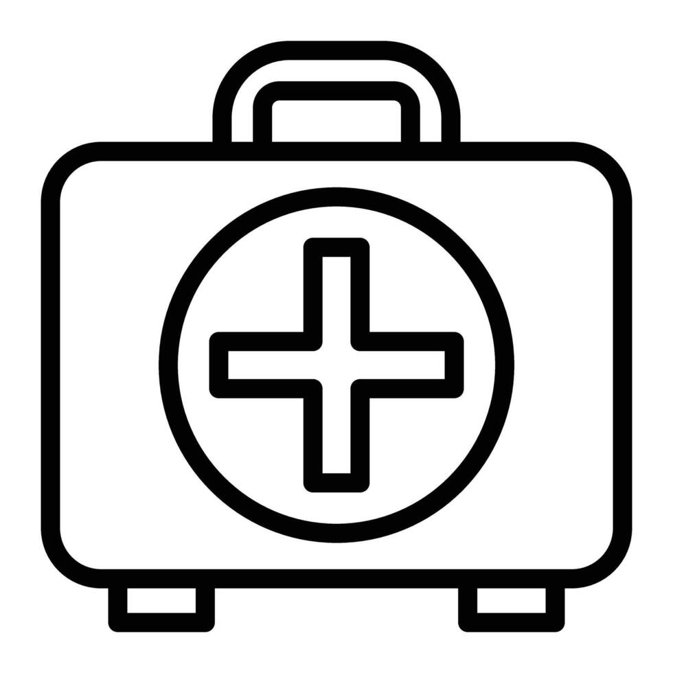 médico kit vetor linha ícone Projeto para pessoal e comercial usar