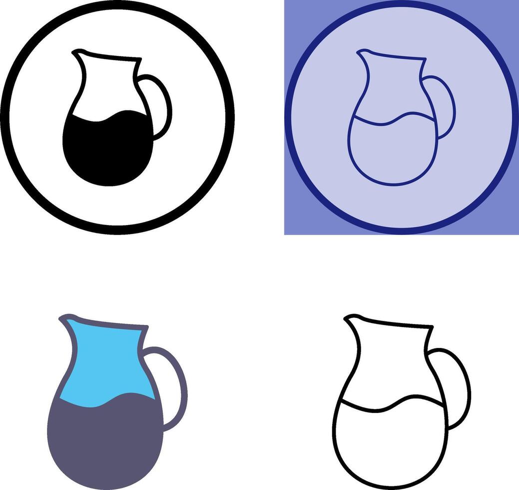 ícone do jarro de leite vetor