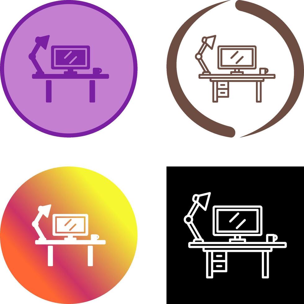 design do ícone do espaço de trabalho vetor