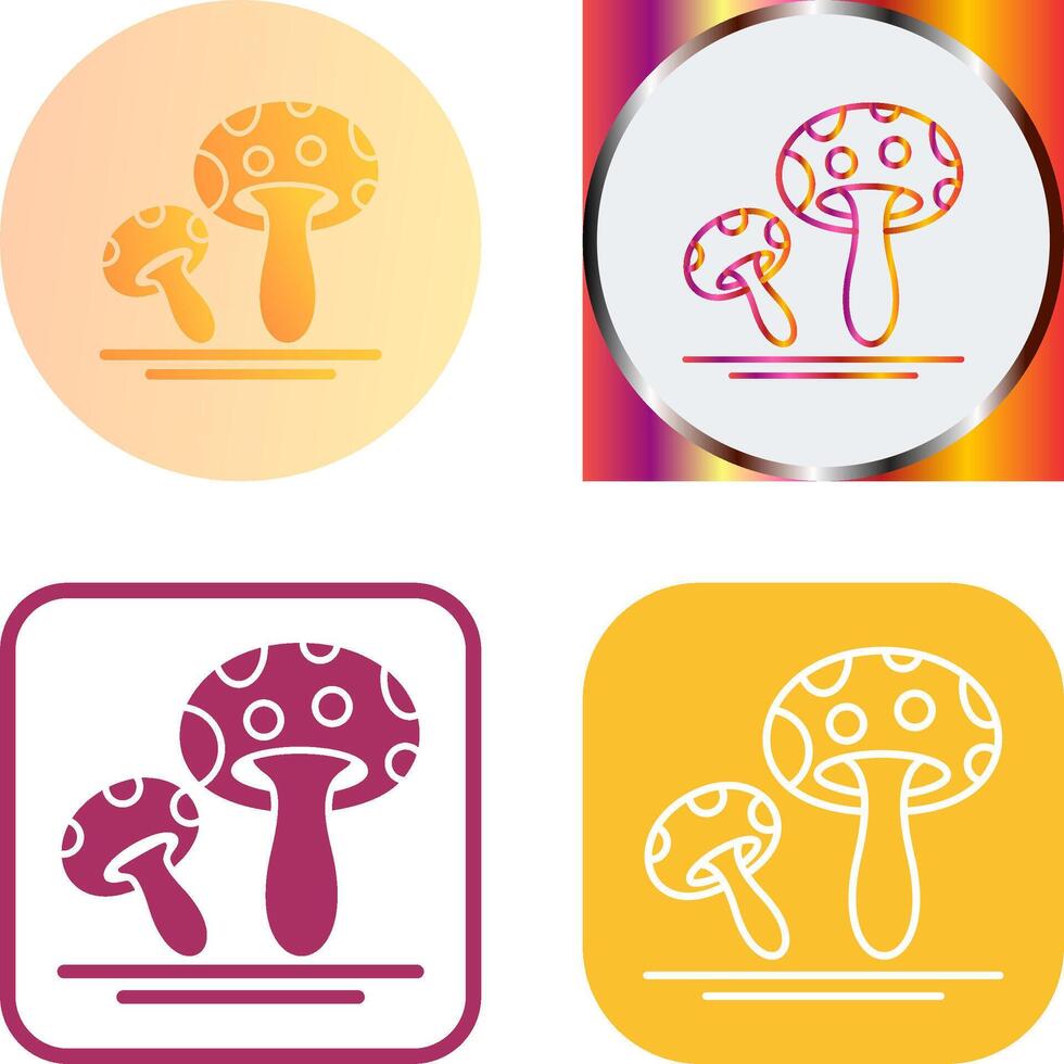 design de ícone de cogumelo vetor