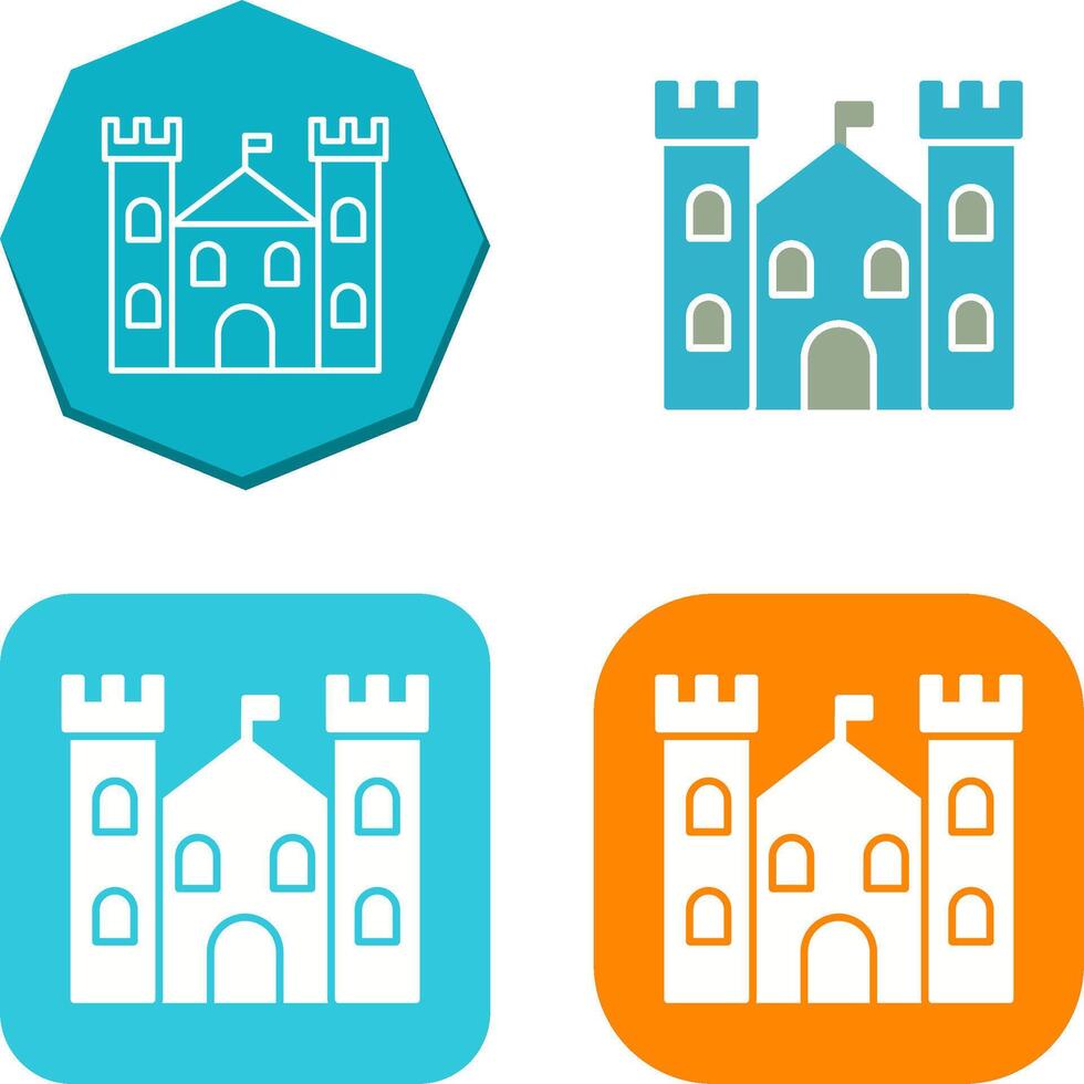 design de ícone do castelo vetor